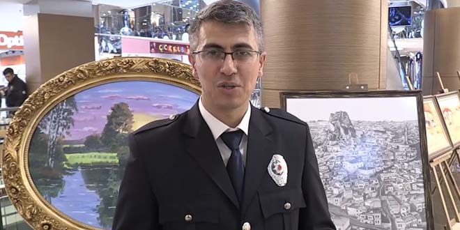 Ressam polisten resim sergisi
