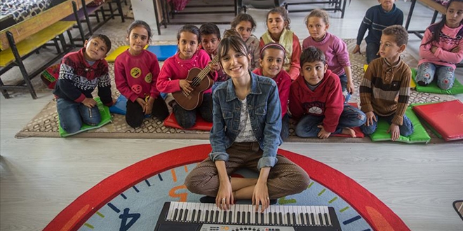 Harranlı miniklerin 'müzik perisi'