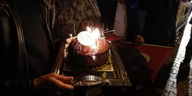 Siirt'te kavga ihbarına giden polislere pastalı sürpriz