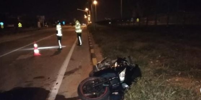 Genç komiser motosiklet kazasında yaralandı