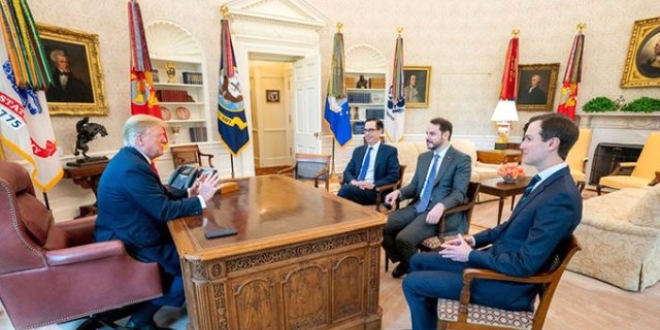 Berat Albayrak, ABD başkanı Trump ile görüştü