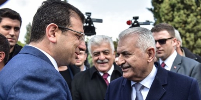 Binali Yıldırım ile Ekrem İmamoğlu karşılaştı