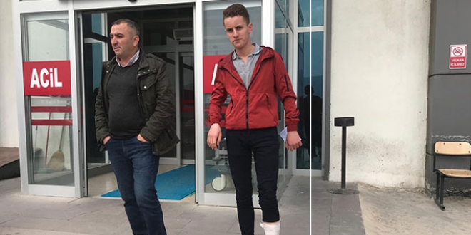 Liseli Oğuz, okul önünde kabusu yaşadı