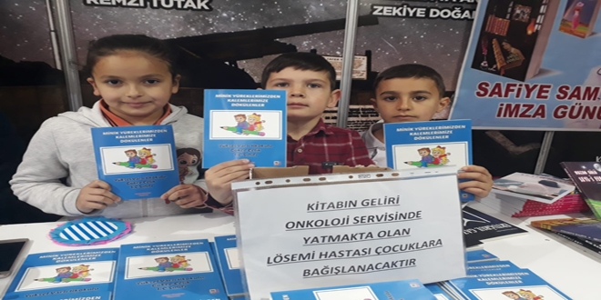 Minik yazarlar onkoloji hastalar yararna kitap yazd