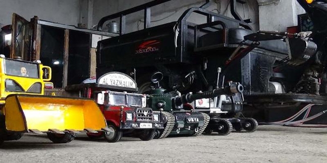 Darbe giriimine kar kullanlan aralarn maketini yapt