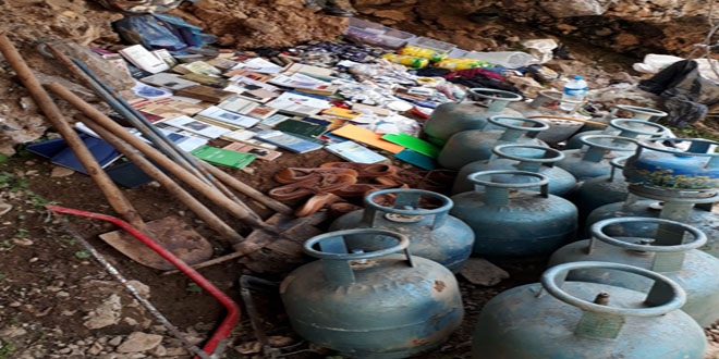 Tunceli'de teröristlerin kullandığı mağara imha edildi