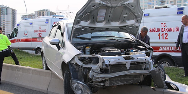 Bakent'te korkutan trafik kazas: 4' ocuk 6 yaral