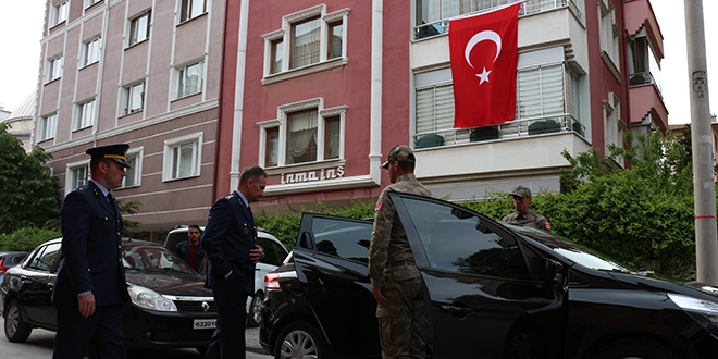 EGM'den ehit askerler iin taziye mesaj