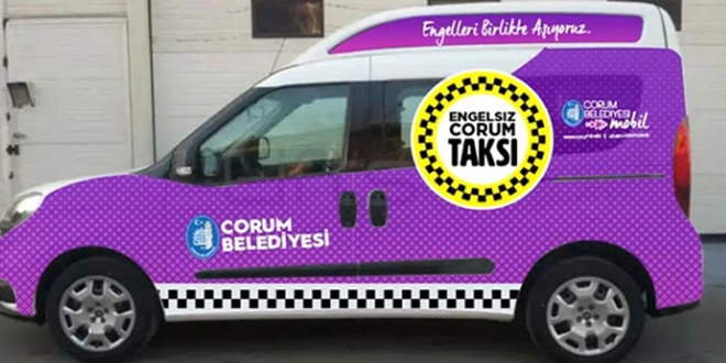 Engelliler için 'Mor Taksi' dönemi