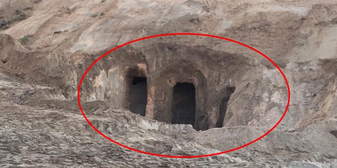 Nevehir'de tarlasn sren ifi yeralt ehri buldu