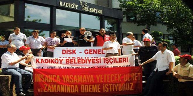 Kadıköy Belediyesinde grev kararı asıldı