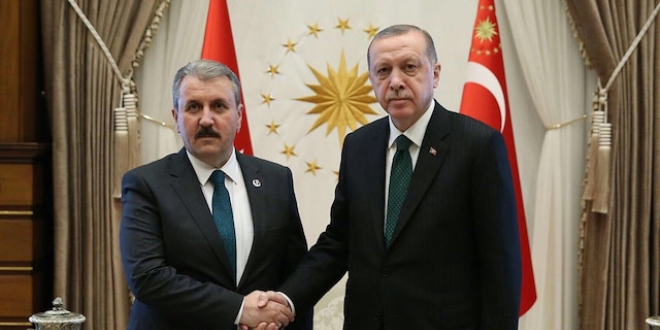 Erdoğan, BBP lideri Destici'yi kabul etti