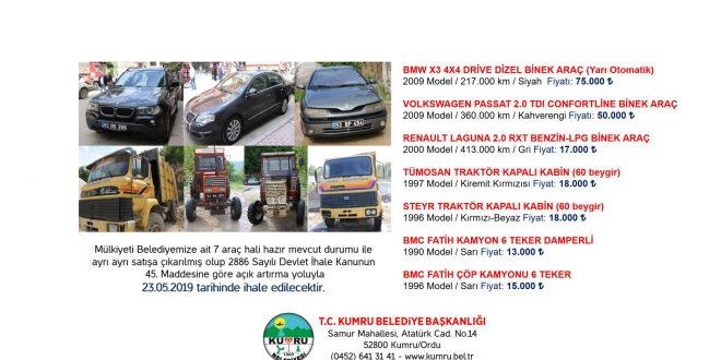 AK Parti'li Başkan belediyenin borçlarını ödemek için araçları satıyor