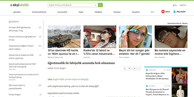 Ekşi sözlük sitesi, Öğretmenlikle fahişeliği bir tuttu