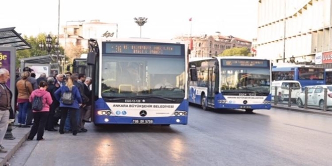 Başkentte ulaşım milli bayramlarda da ücretsiz