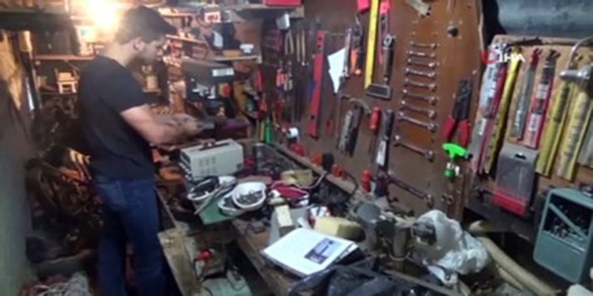 Lise öğrencisi kendi otomobilini üretti