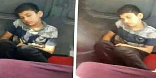 Çocuğun üzeri kirli diye minibüs koltuğuna oturtmadılar