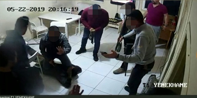 Gri listedeki teröristin yakalanma anı güvenlik kamerasında