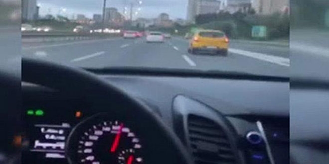 Trafikte srclerin makas atma yar kamerada