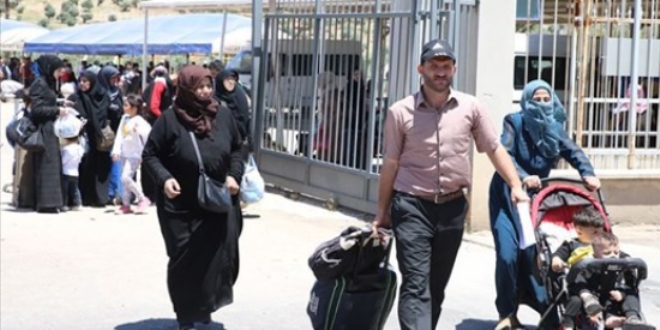 Suriyeliler bayram iin lkelerine gidiyor