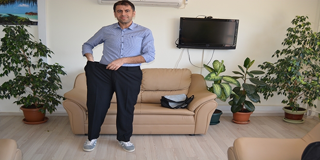 Okul müdürü, çocukları için 68 kilo verdi