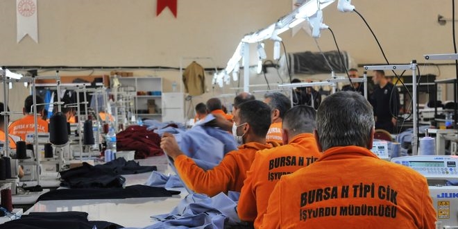Bursa cezaevi, fabrika gibi