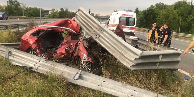 Feci kazada hz ibresi 150 kilometrede takl kald