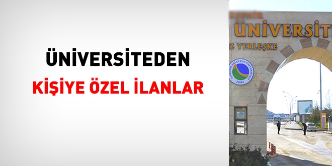 Ahi Evran Üniversitesi'nden kişiye özel ilanlar