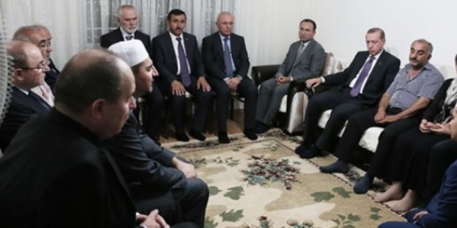 Cumhurbaşkanı Erdoğan'dan taziye ziyareti