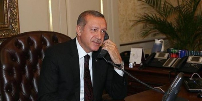 Erdoğan, Kazım Arslan'ın ailesine taziyelerini iletti