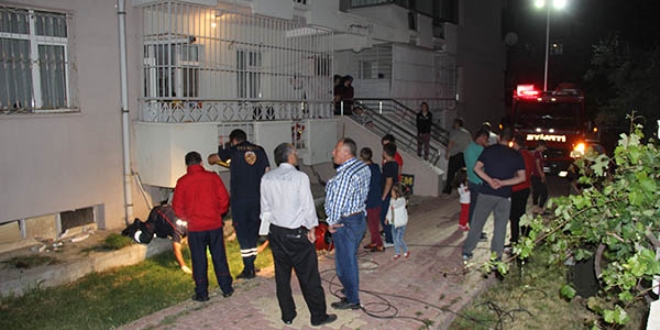 ocuun kopan parman AFAD ve itfaiye buldu