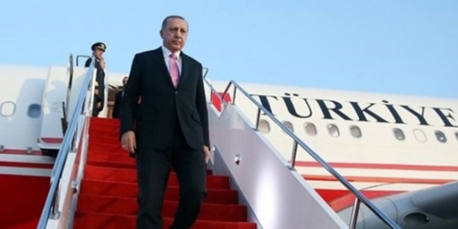 Cumhurbaşkanı Erdoğan Tacikistan'a geldi