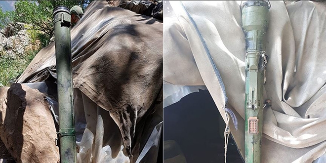 PKK snanda omuzdan atlan fze bulundu