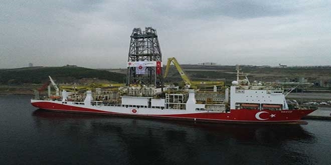 'Yavuz' sondaj gemisi Akdeniz'e uurland