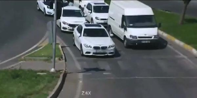 Trafikte makas atan sürücüye bin 2 TL ceza