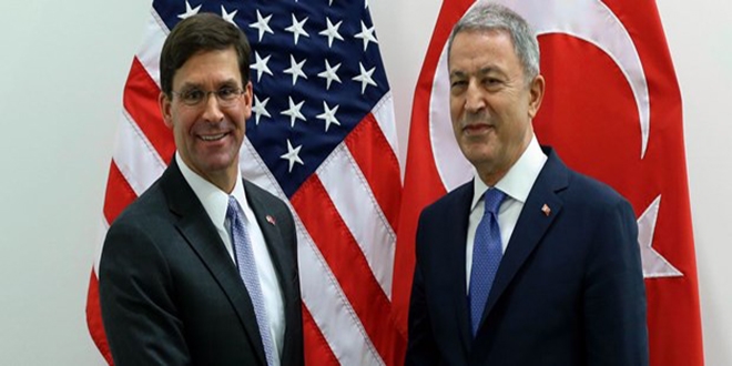 Bakan Akar-Esper, Suriye ve F35'i grt