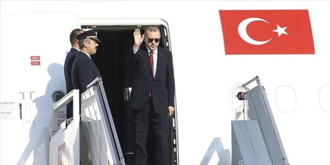 Cumhurbakan Erdoan Japonya'ya gitti