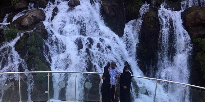 Arap turistler akın akın Tomara Şelalesine geliyor