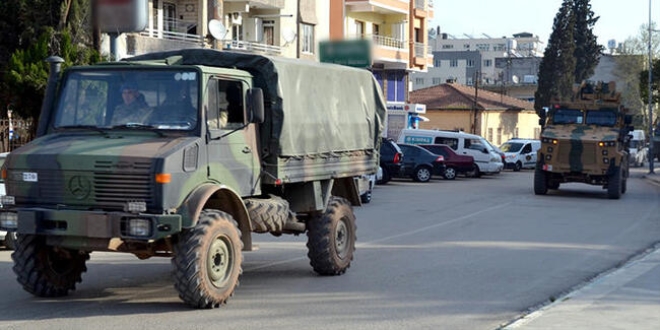 Suriye sınırına askeri sevkiyat