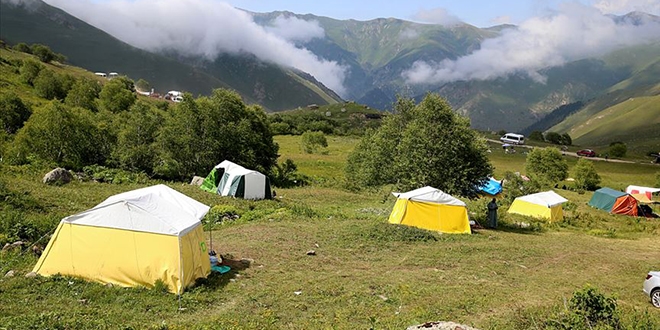 Turiste kiraladığı çadır geçim kaynağı oldu