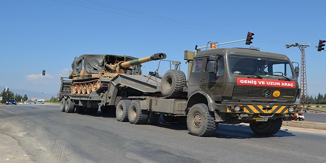 Sınıra termal kameralı tank sevk edildi