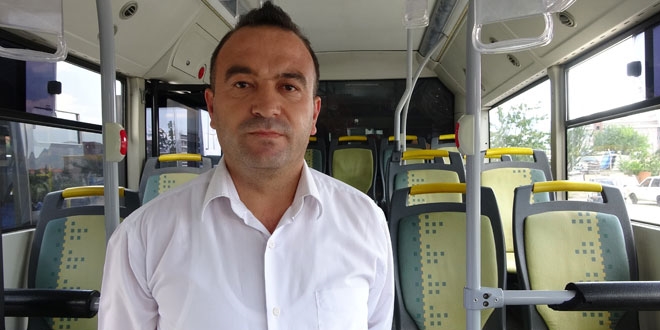 Otobüs şoförü yolcunun hayatını kurtardı
