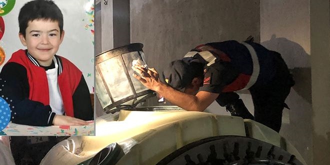 9 ya��ndaki Yunus Emre, ila�lama tank�n�n i�inde �l� bulundu