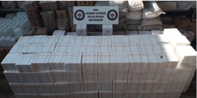Adana'da nargile t�t�n� ve etil alkol operasyonu
