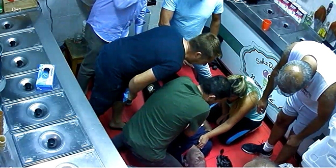 Dondurma s�ras� beklerken hayat kurtard�