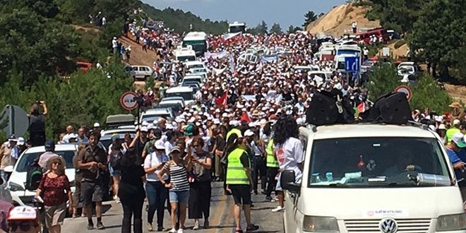 Kaz Dağları için binlerce vatandaş bir araya geldi
