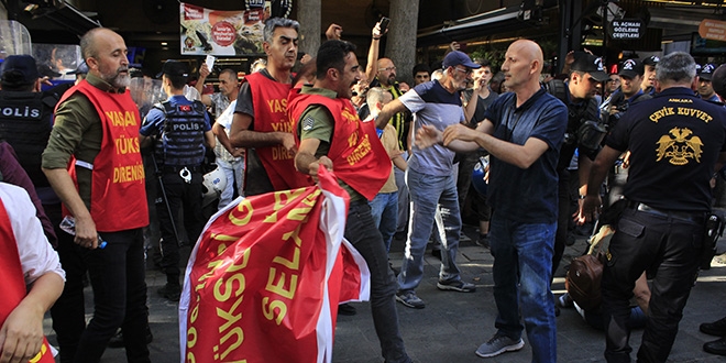 Ankara'da yasa d eylem yapan gruba mdahale: 25 gzalt