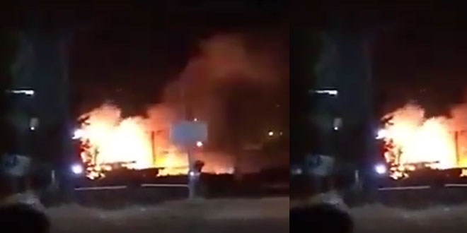 Reyhanl'da askeri depoda patlama: Evler tahliye edildi