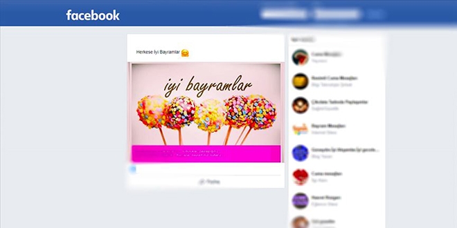 'Bayramları sosyal medyadan kutluyoruz'