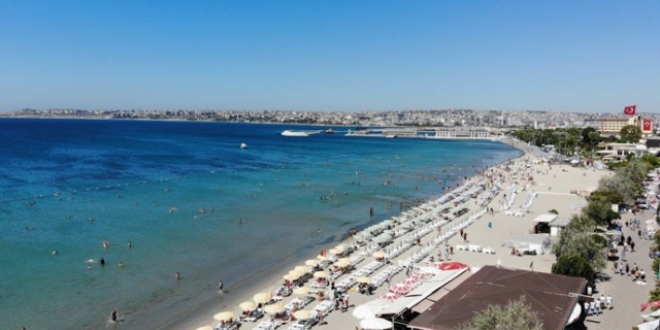 Bayramın son gününde İstanbullular plajlara koştu